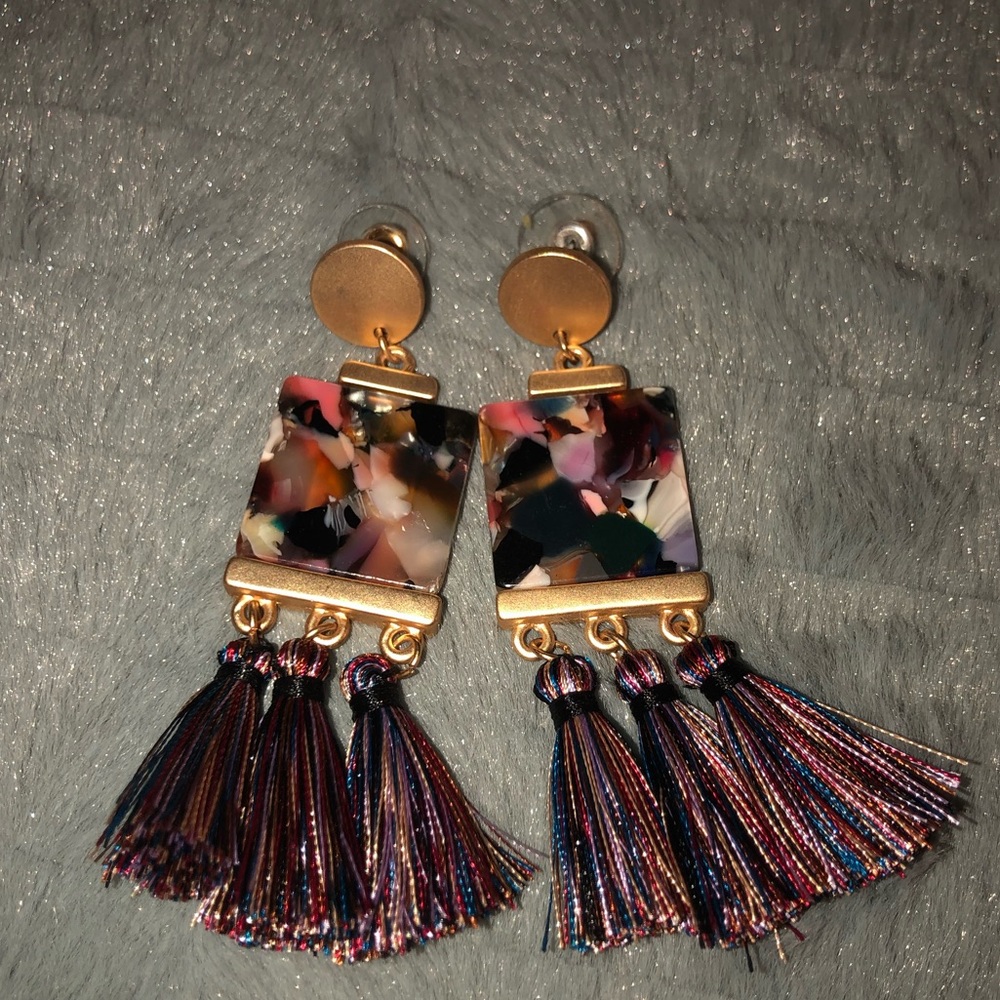 Francesca’s - Multi Color tassel earrings